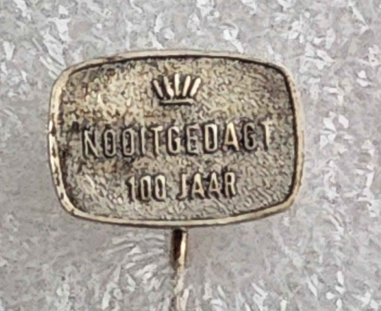 Speldje Nooitgedagt 100 Jaar Schaatsen, Verzamelen, Ophalen of Verzenden, Gebruikt, Sport, Speldje of Pin