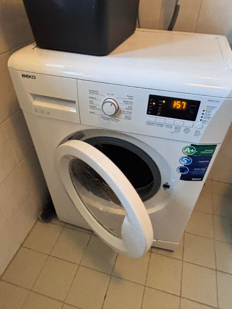 Beko wasmachine - perfect werkend, te koop i.v.m. verhuizing, Witgoed en Apparatuur, Wasmachines, 1200 tot 1600 toeren, Gebruikt