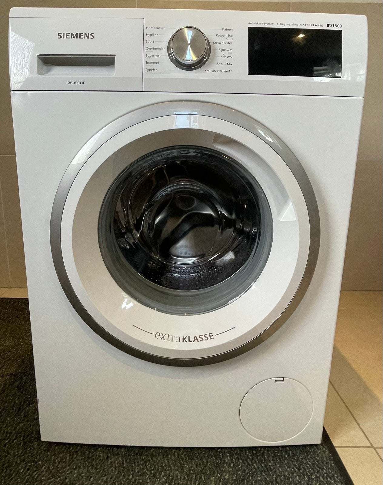 8KG siemens IQ500, Ophalen, 1200 tot 1600 toeren, 8 tot 10 kg, Voorlader