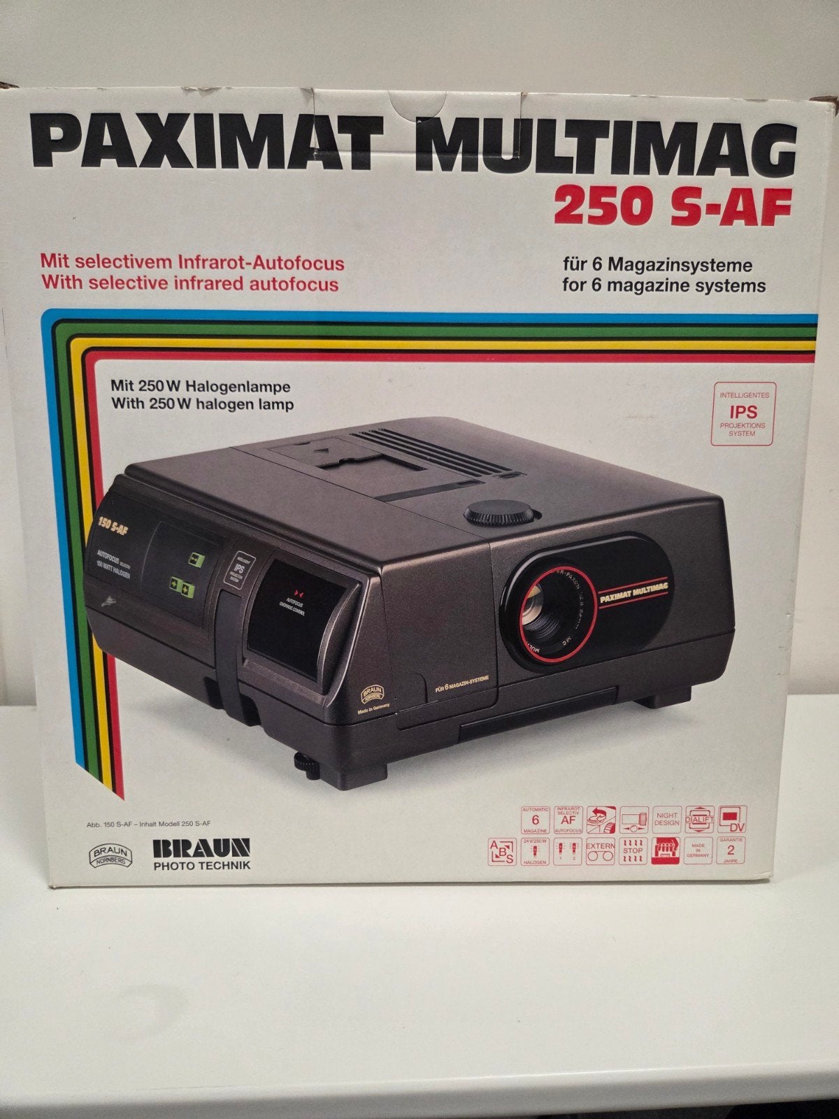 Braun Paximat Multimag 250 S-AF Diaprojector, Ophalen, Zo goed als nieuw