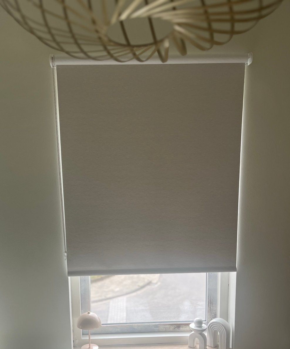 Rolgordijn 2 stuks linnen look 160 H x 99,5 B, Verduisterend, Wit, Ophalen of Verzenden, Zo goed als nieuw