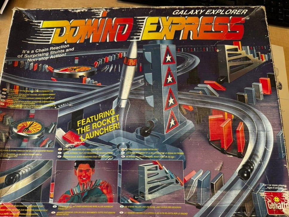 Galaxy explorer Domino Express knikkerbaan, Ophalen of Verzenden, Gebruikt, Overige merken