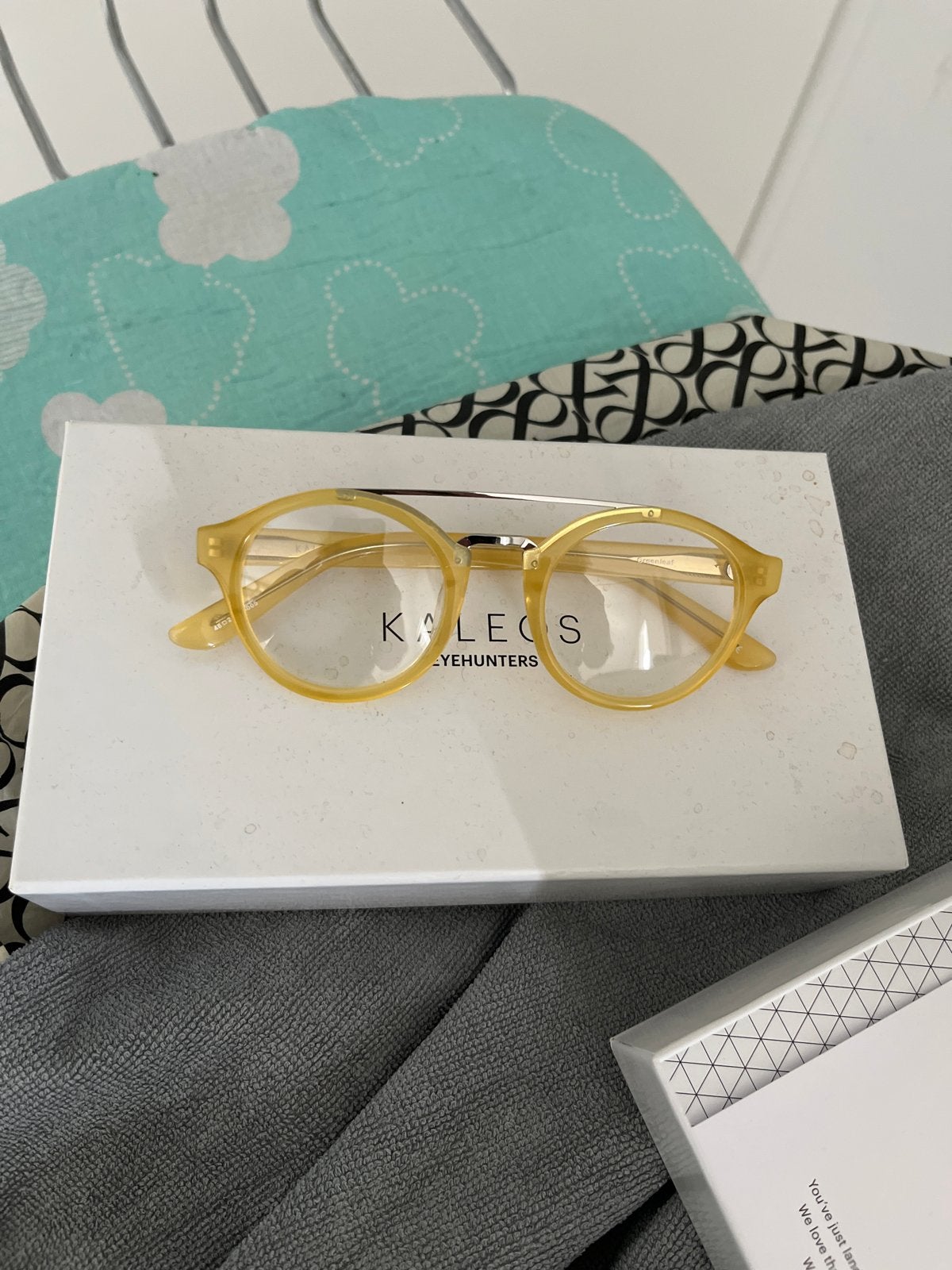 Kaleos Eyehunters Bril - nieuw, Overige merken, Geel, Nieuw, Ophalen of Verzenden