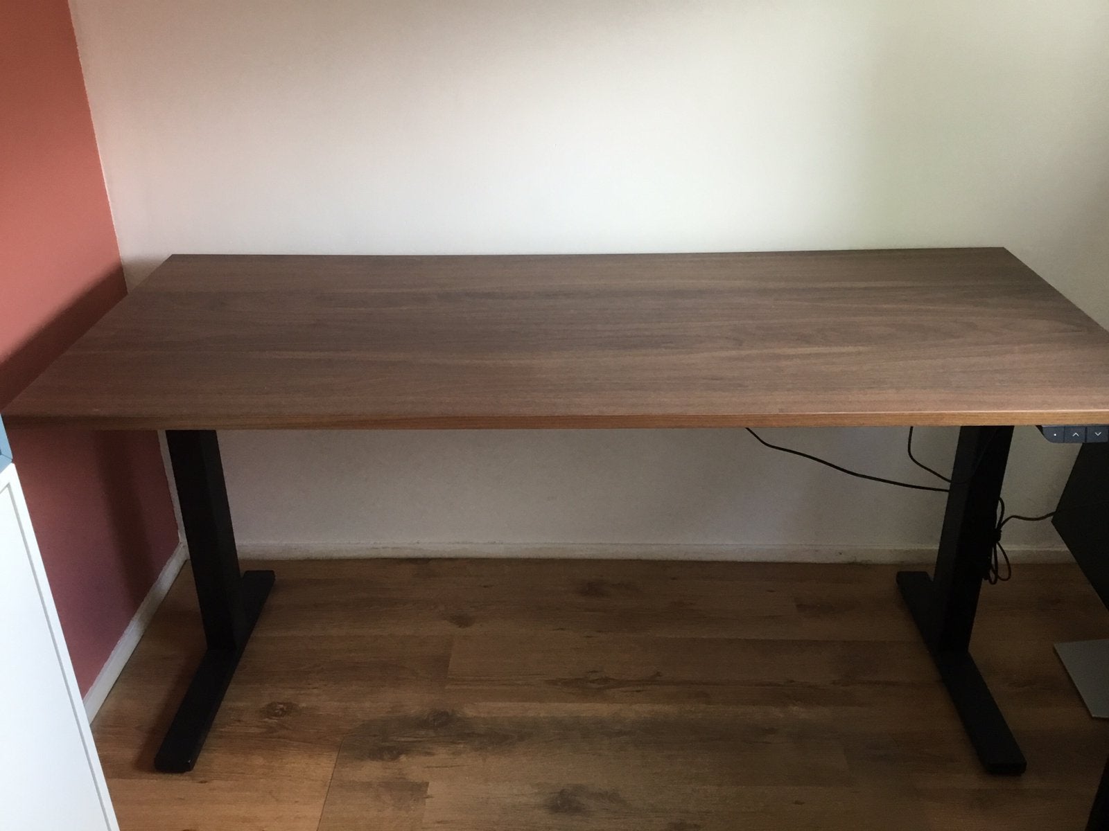 Ikea mittzon bureau onderstel elektrisch 120/140/160x60 cm, Ophalen, Zit-sta bureau, Elektrisch, Zo goed als nieuw