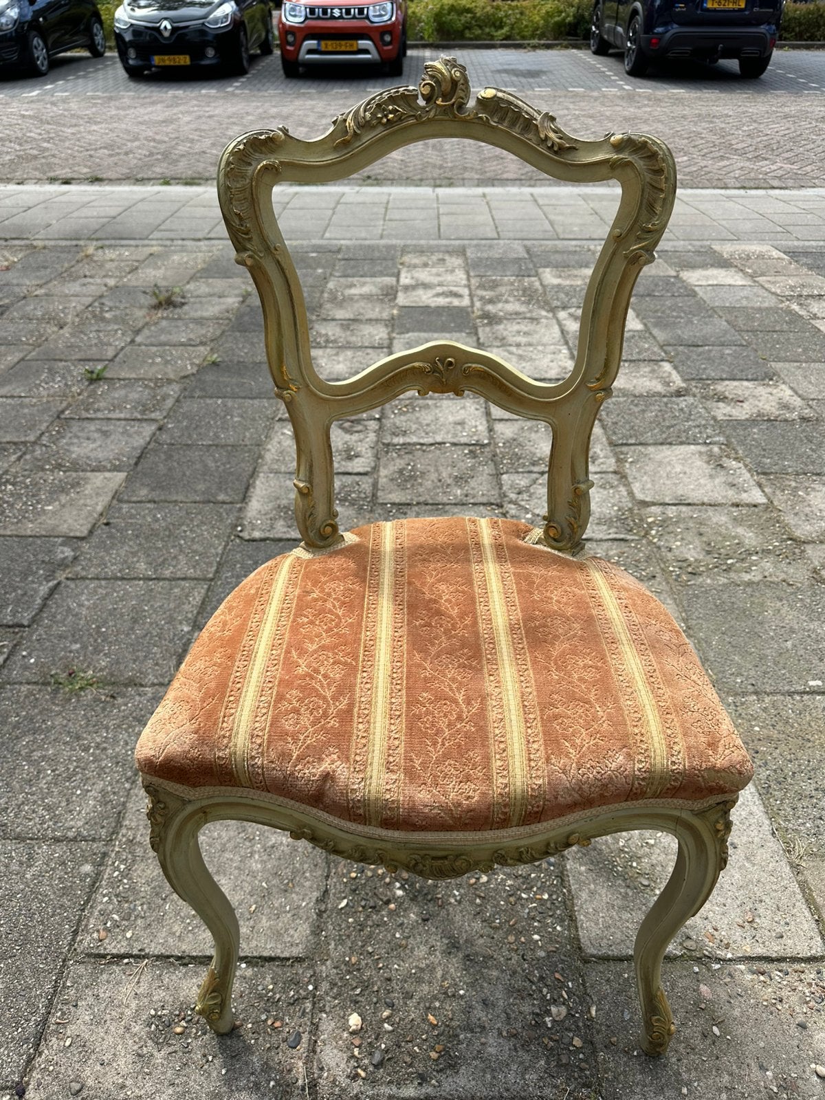 Lodewijk XV stijl bijzet stoel, Ophalen