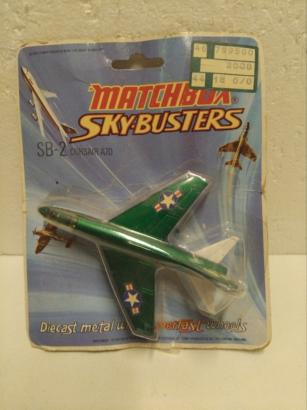 1972 Lesney Matchbox Skybusters SB2 Corsair A7 D, Verzamelen, Ophalen of Verzenden, Zo goed als nieuw, Schaalmodel