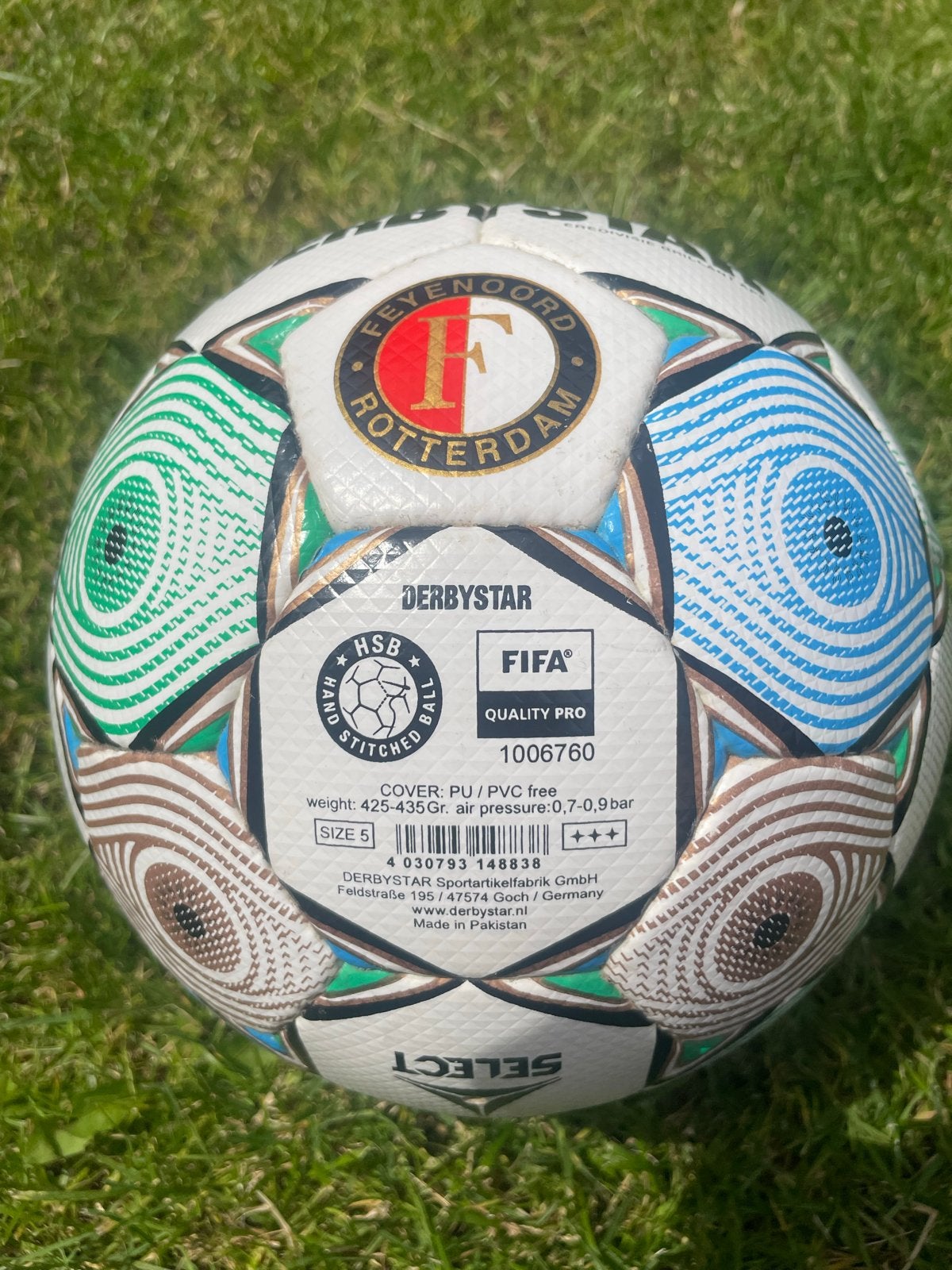 Feyenoord Derbystar Eredivisie Brillant APS 2023/24, Maat XL, Ophalen of Verzenden, Gebruikt, Bal