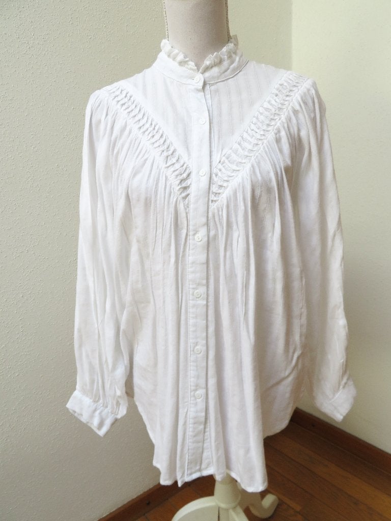 X36 BISOU’S PROJECT aparte nieuwe blouse wit L = 38/40, Maat 38/40 (M), Wit, Nieuw, Ophalen of Verzenden