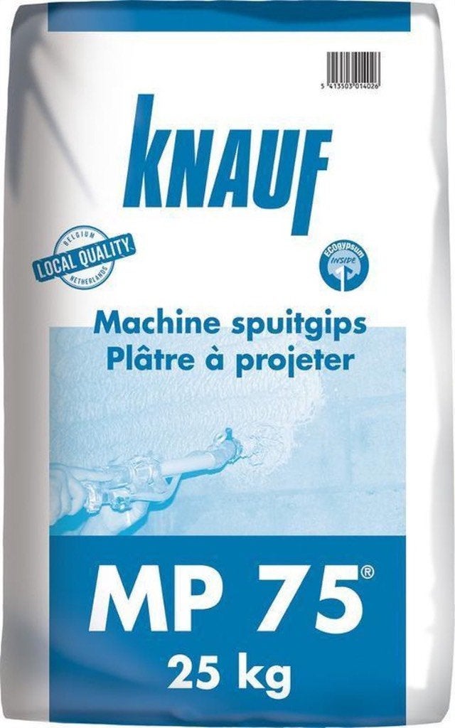Knauf pleister MP75 - NIEUW - 25kg - 3 zakken., Ophalen, Wit, Nieuw, Verf