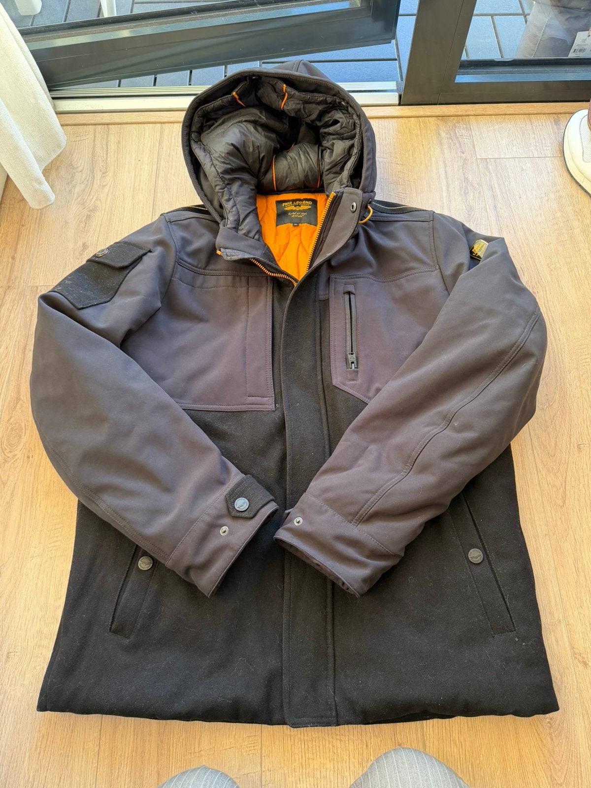 PME Legend Superwire parka wol/softshell winterjas., Ophalen of Verzenden, Zo goed als nieuw, Maat 56/58 (XL), Geel