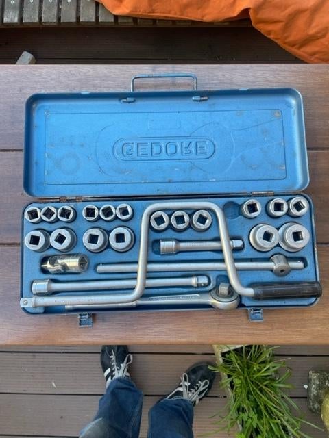 Gedore doppenset D19TMZ, Doe-het-zelf en Verbouw, Gereedschap | Handgereedschap, Verzenden, Gebruikt