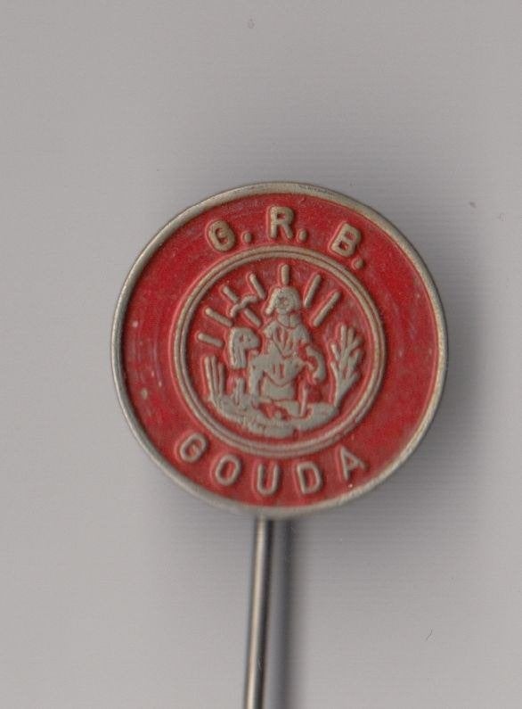 Gouda Goudse Reddingsbrigade GRB speldje, Gebruikt, Niet vindbaar, Niet vindbaar, Speldje of Pin