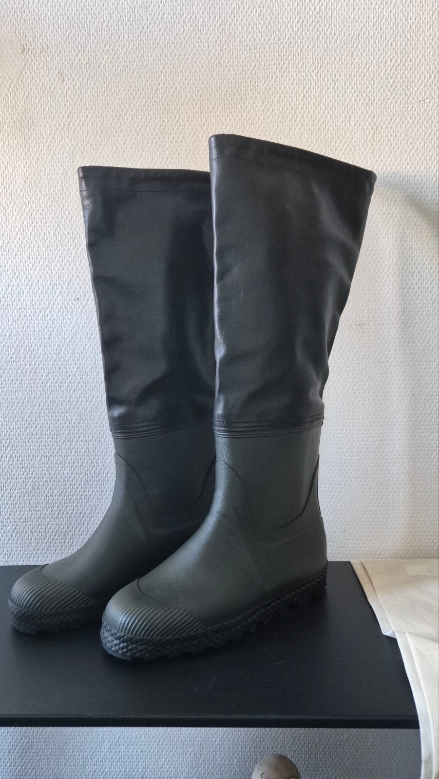 Ludwig Reiter Farmer Rain Boots Forest Black Leer Maat 40, Hoge laarzen, Ludwig reiter, Zwart, Nieuw