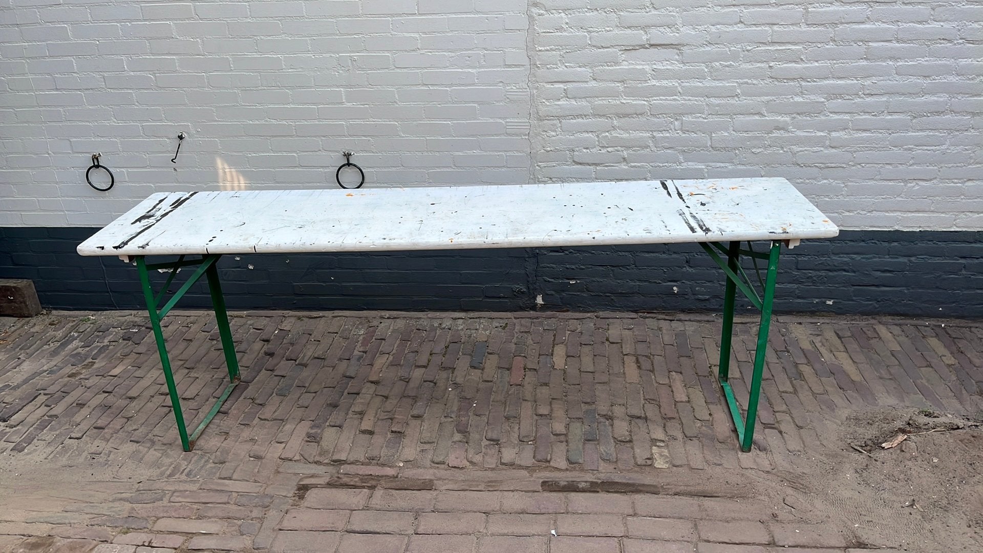 tafel uitklapbaar bar cafe, Ophalen, Gebruikt