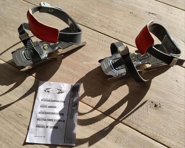 Nijdam Glij-ijzers schaatsen - Uni - Antraciet/Grijs/Rood, Sport en Fitness, Schaatsen, Gebruikt, Overige typen, Nijdam, Ophalen of Verzenden