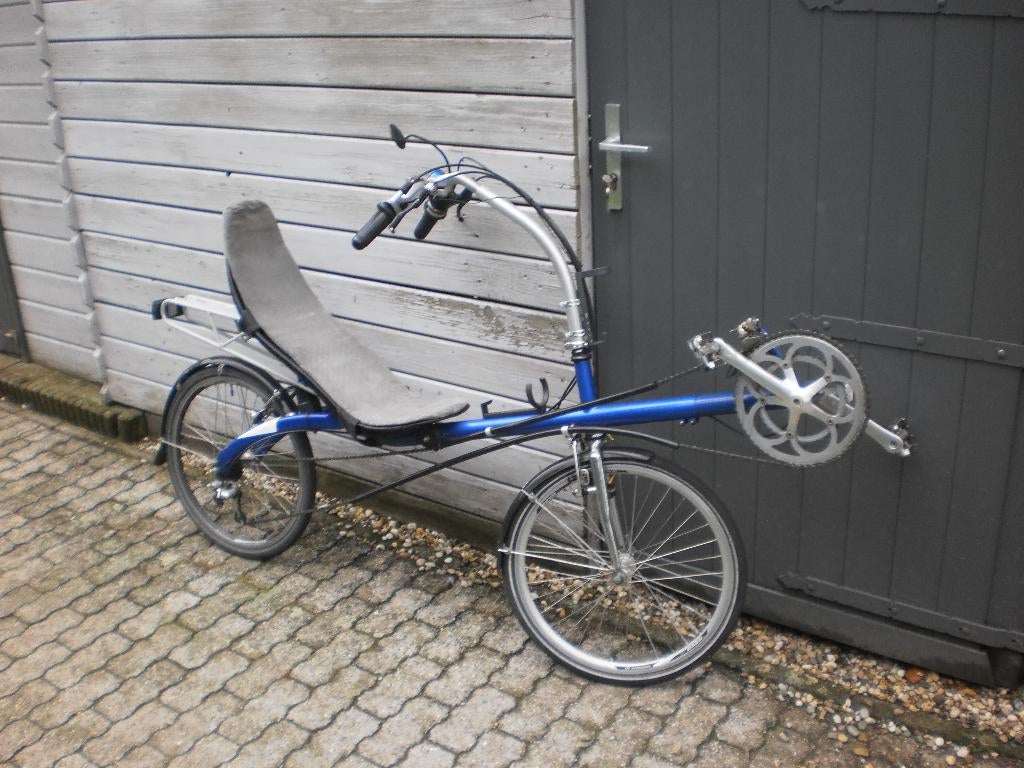 Ligfiets M5 met boven stuur, Gebruikt, Velgrem, Bovenstuur, Ophalen