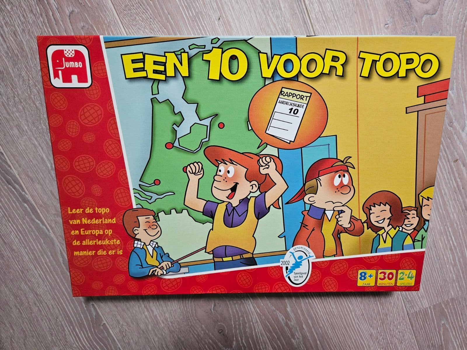 Jumbo Een 10 voor Topo - Topografie Spel Nederland & Europa, Drie of vier spelers, Ophalen of Verzenden, Zo goed als nieuw, Jumbo