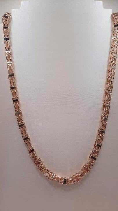 gouden Magnum ketting 14kt, Www.bredajuwelier.nl, Nieuw, Ophalen of Verzenden, Www.bredajuwelier.nl