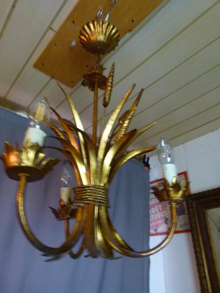 vintage Hans Kogl arenlamp Regency 60er jaren, Ophalen, Gebruikt, 50 tot 75 cm, Mid-century
