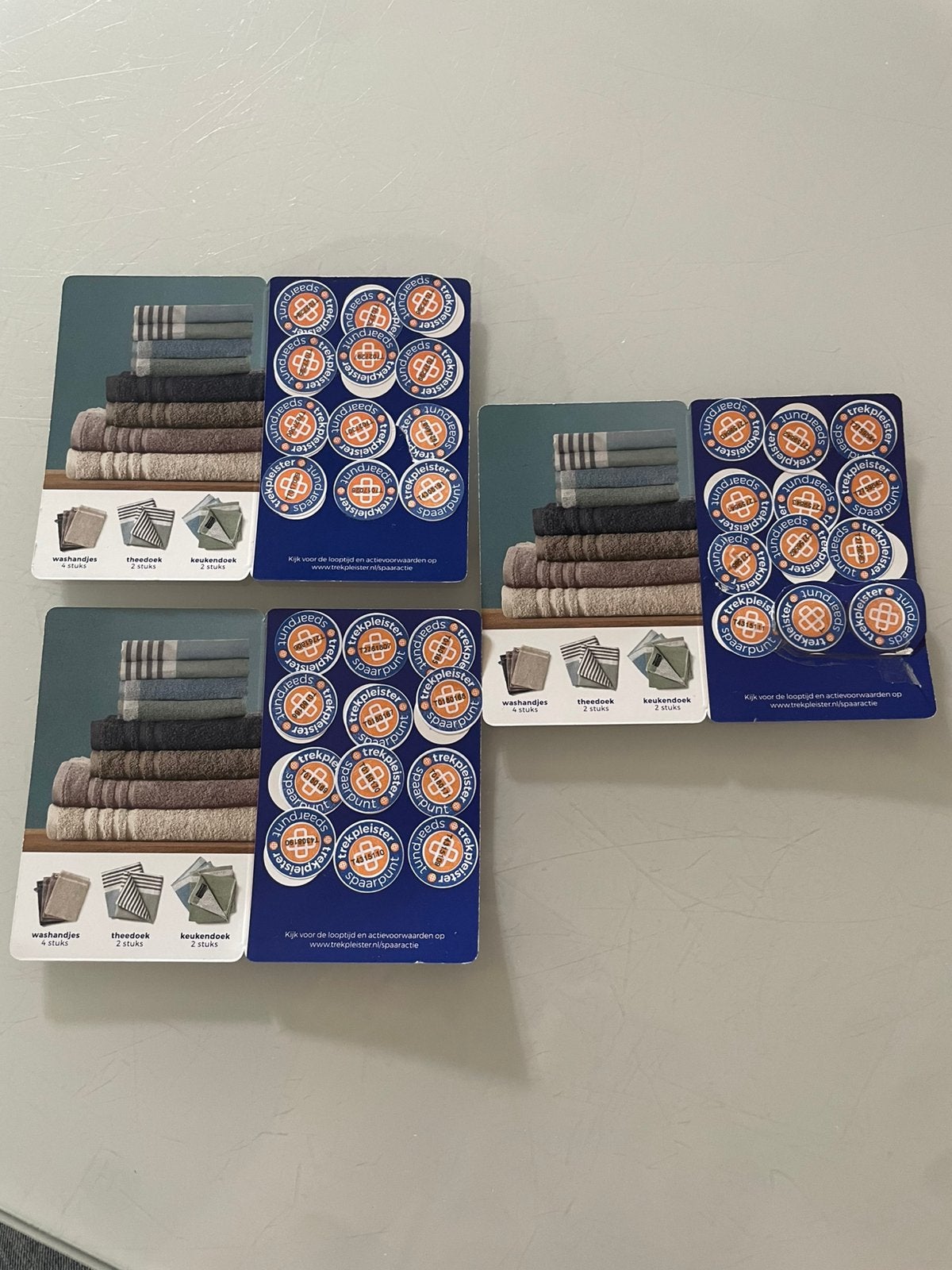 Trekpleister zegels 3x vol, Ophalen of Verzenden, Winkel, Super of Benzinepomp, Volle spaarkaart