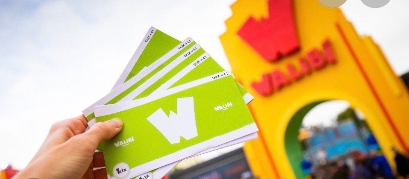 Walibi tickets 4x, Twee personen, Ticket of Toegangskaart