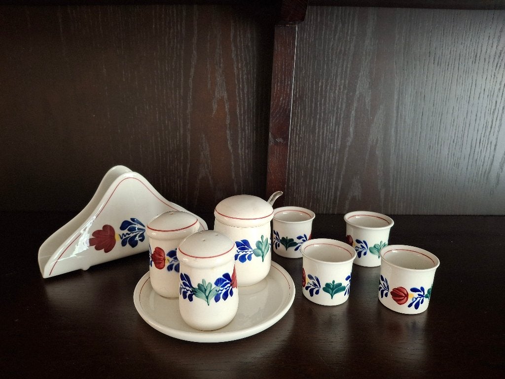 Boerenbont ontbijtset, Ophalen of Verzenden, Zo goed als nieuw, Royal Boch, Aardewerk