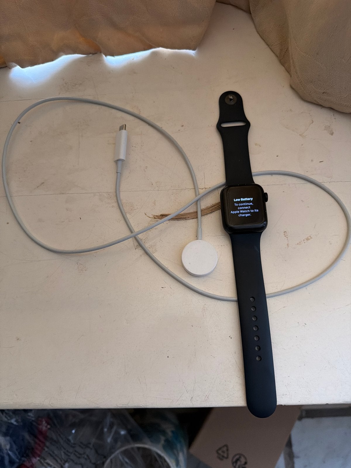 Apple Watch met oplader - Zwart, Zo goed als nieuw, Ophalen, Hartslag, Zwart, IOS