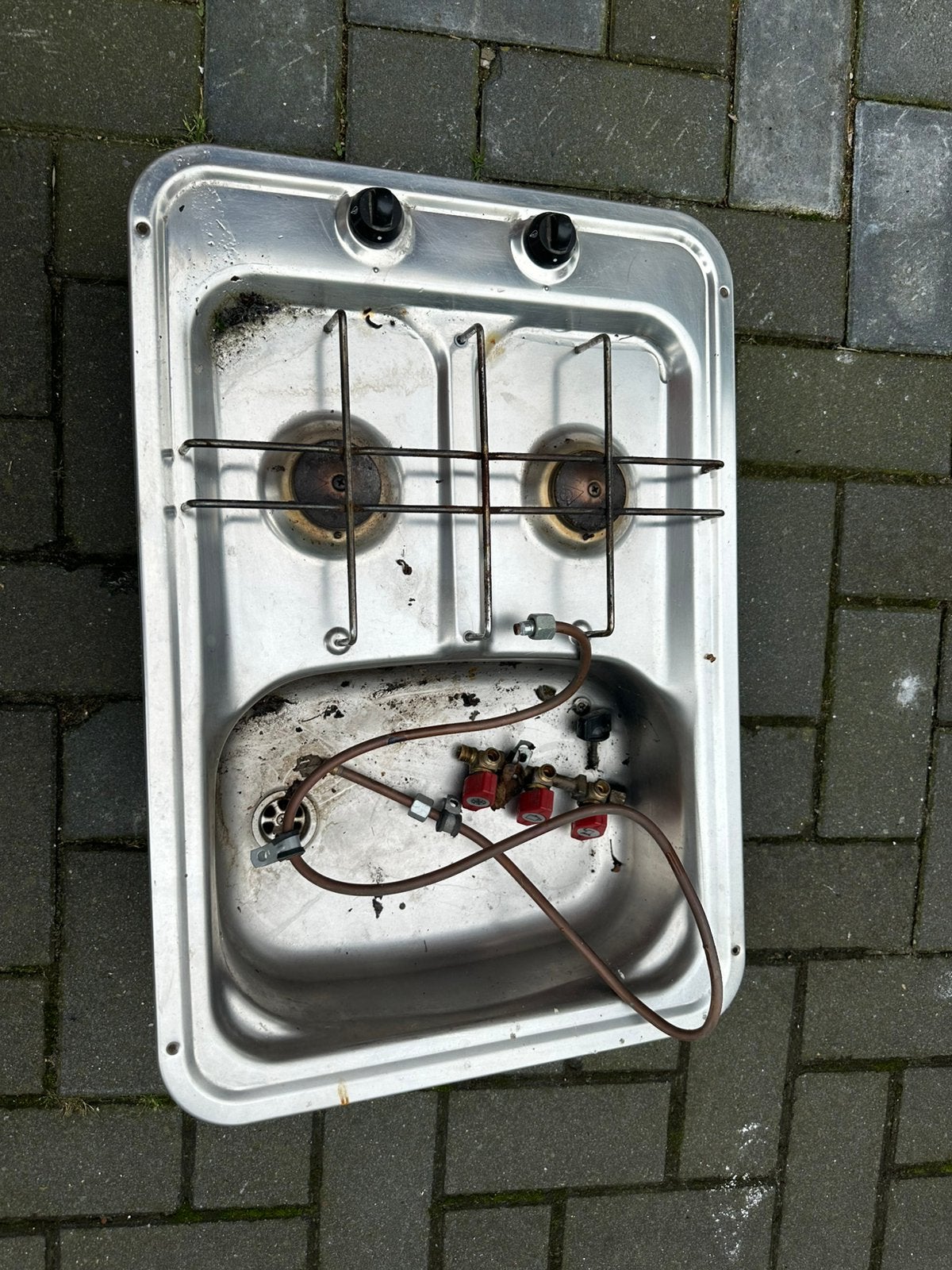 Camper gootsteen en gasfornuis, Caravans en Kamperen, Ophalen, Zo goed als nieuw
