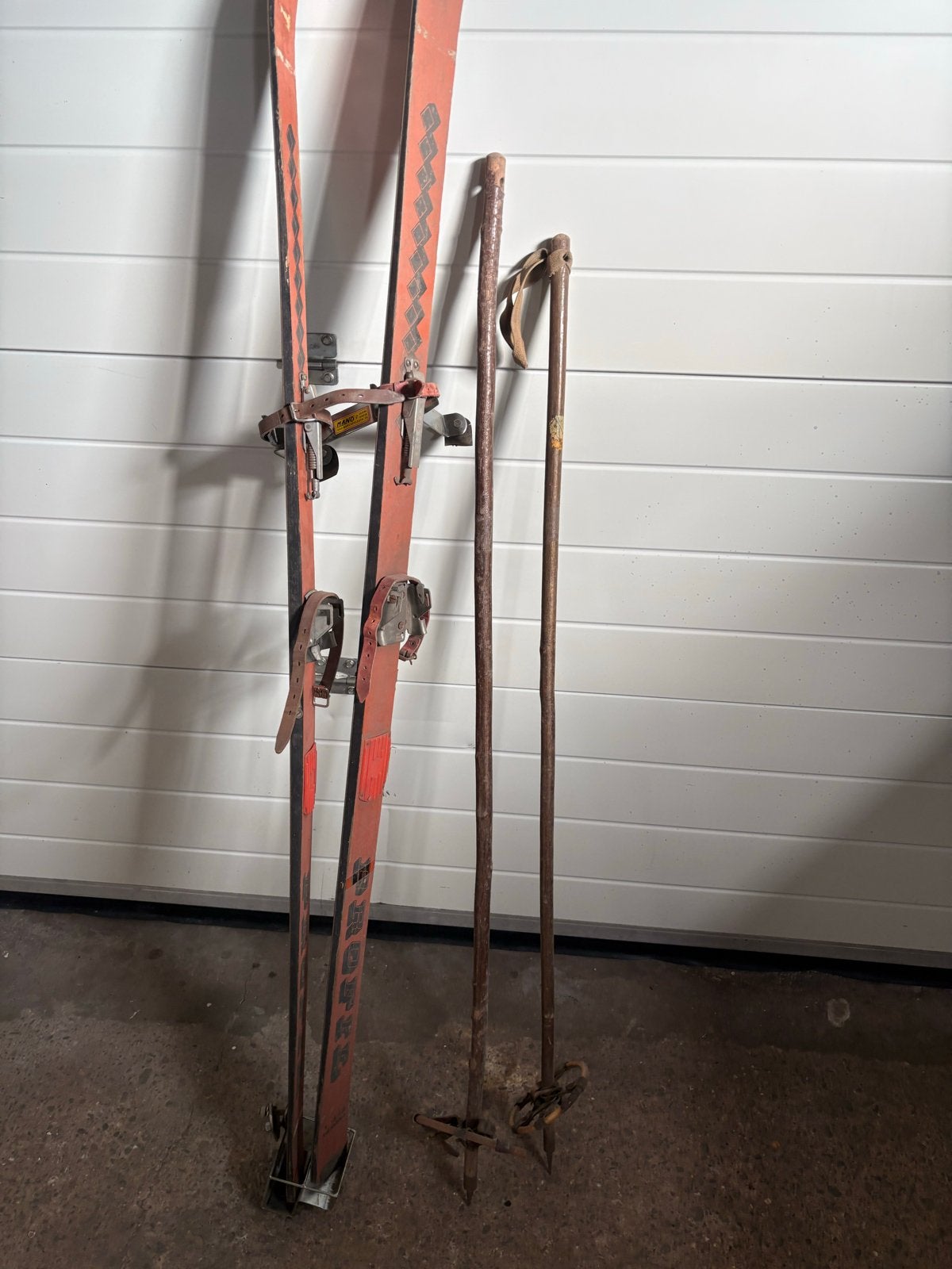 kever accessoires Vintage ski's met beugels voor VW Kever, 160 tot 180 cm, Gebruikt, Skiën, Ski's