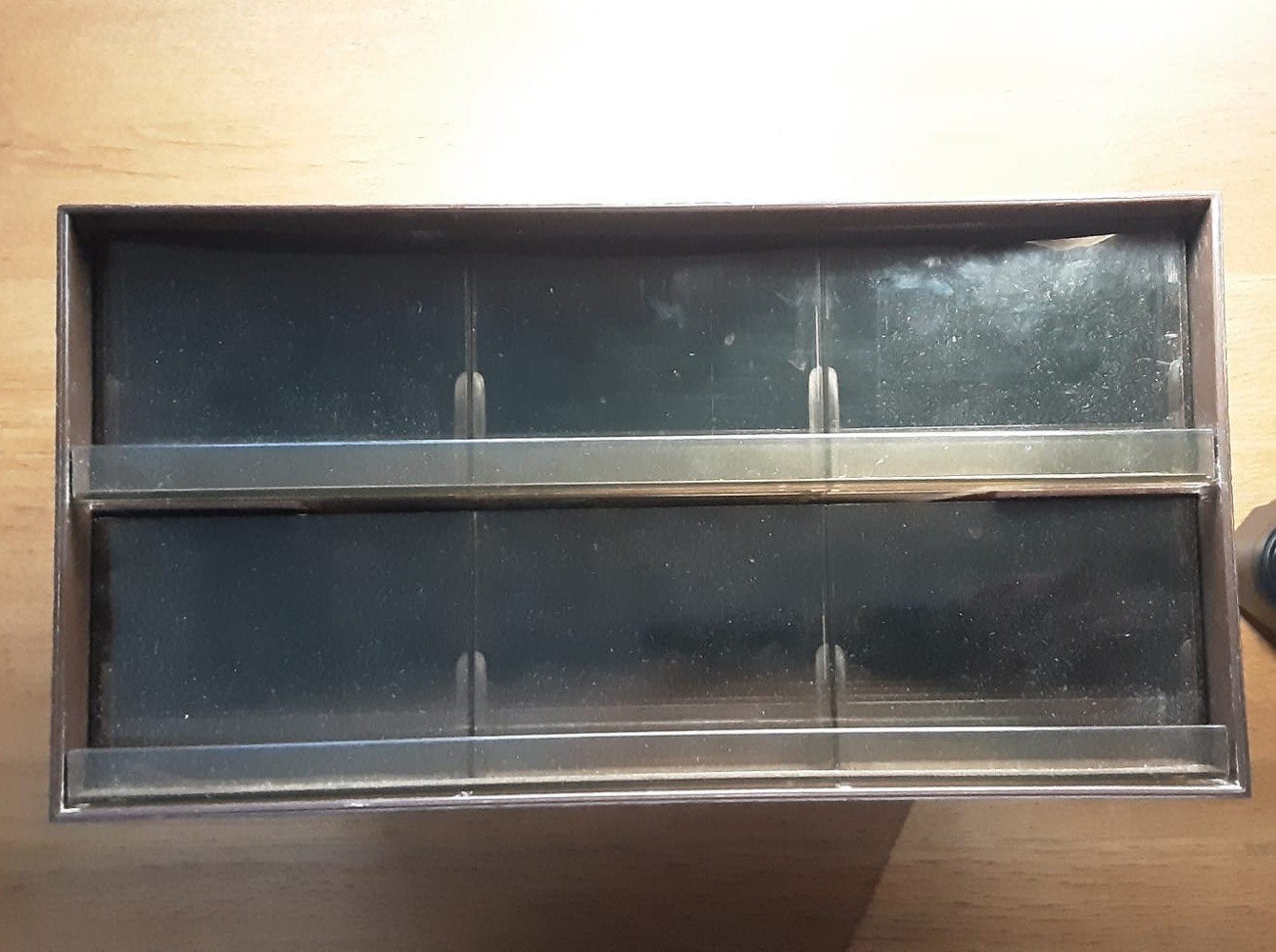 Tape / cassette opberg, Ophalen of Verzenden, Gebruikt, Hout, Cd's