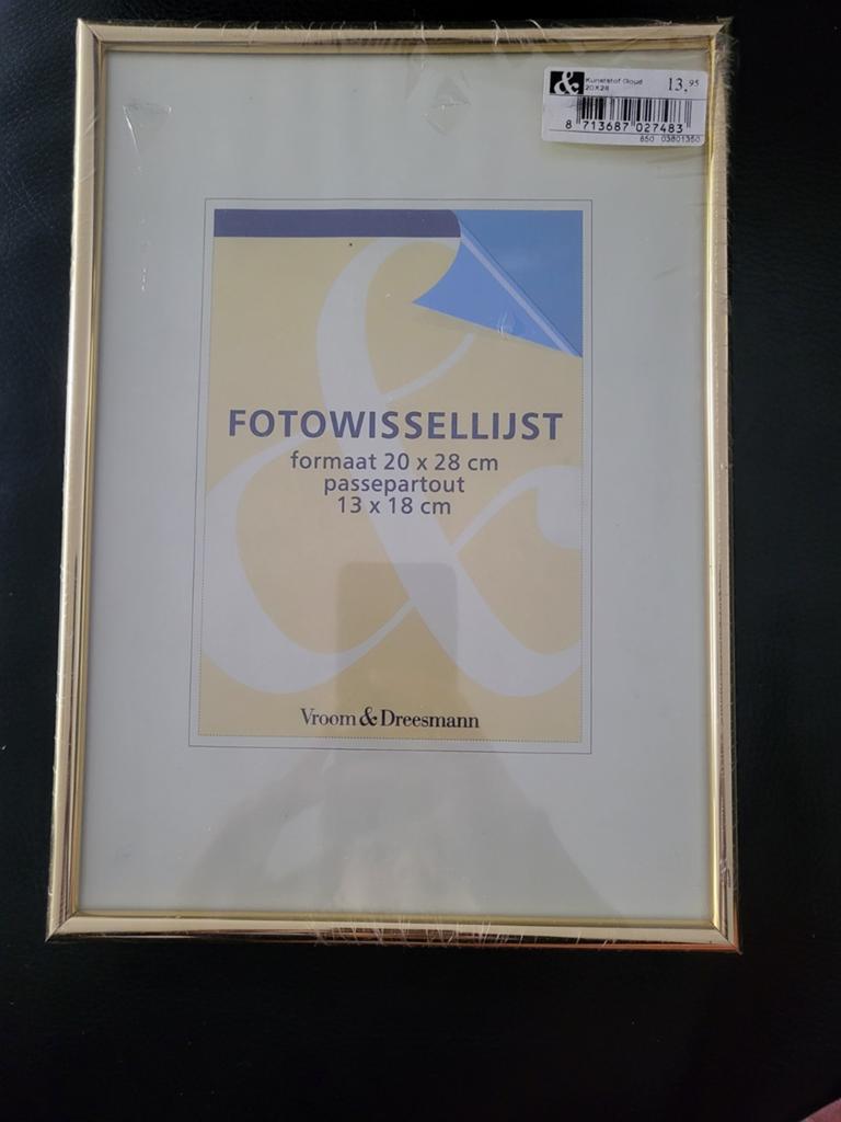 Nieuwe Vroom & Dreesmann fotolijst 20x28 cm, Huis en Inrichting, Ophalen, Nieuw, Minder dan 50 cm, Minder dan 50 cm