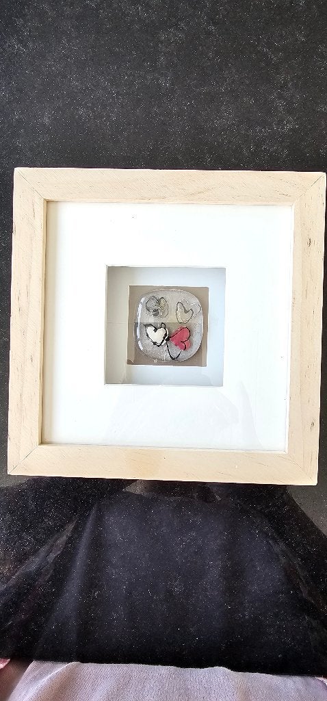 Lots of love. Glasfusing. Uniek, Ophalen of Verzenden, Nieuw, Meerkleurig, Glas