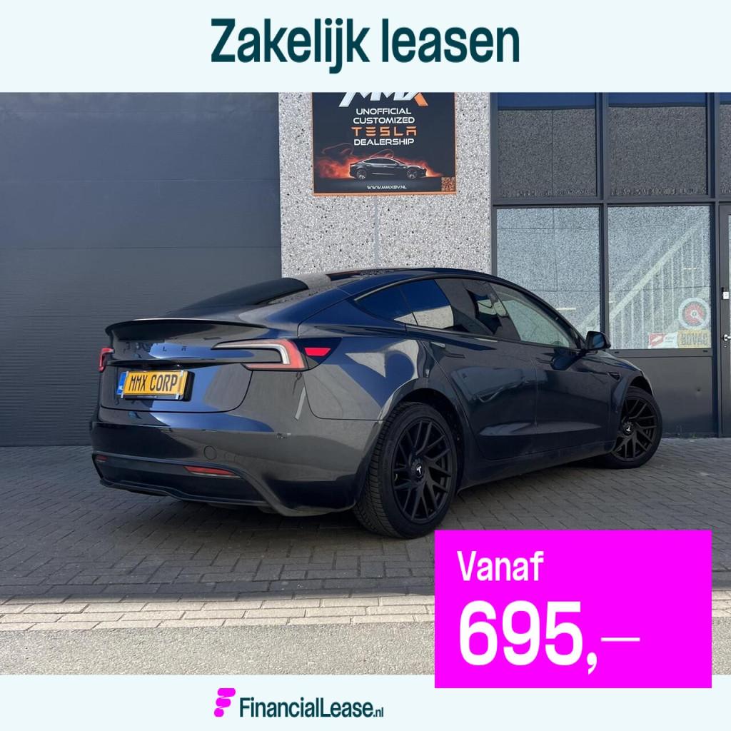 Tesla Model 3 Standard Range HIGHLAND + MMX PACK + TREKHAAK, Automaat, Achterwielaandrijving, Gebruikt, Zwart