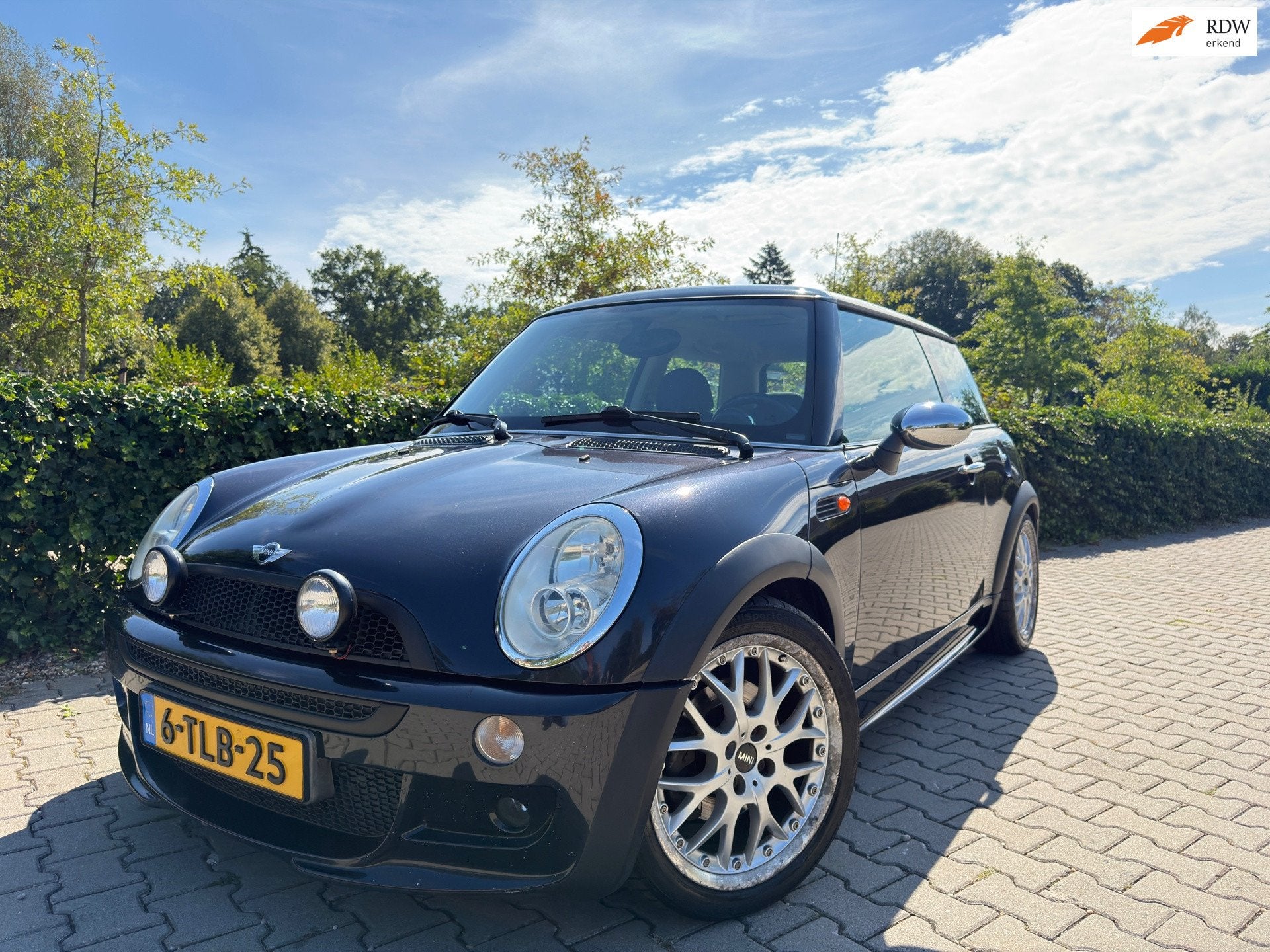 Mini 3-Deurs 1.6 Cooper , JCW Pakket , Airco / Stoelverwarmi, Voorwielaandrijving, Stof, Gebruikt, Zwart