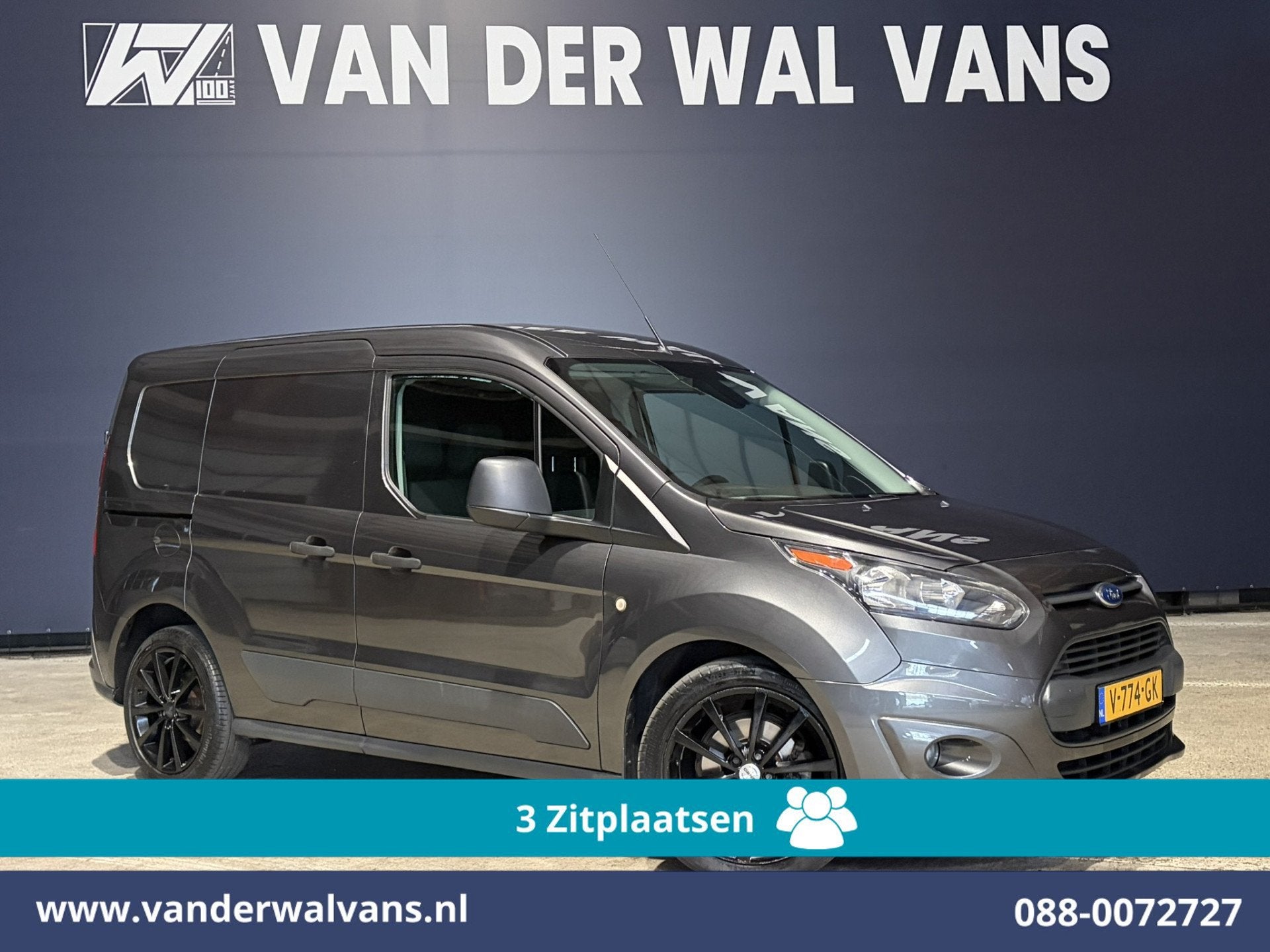 Ford Transit Connect 1.5 TDCI L1H1 Euro6 Airco | 3-Zits | Pa, Voorwielaandrijving, Stof, Gebruikt, 4 cilinders
