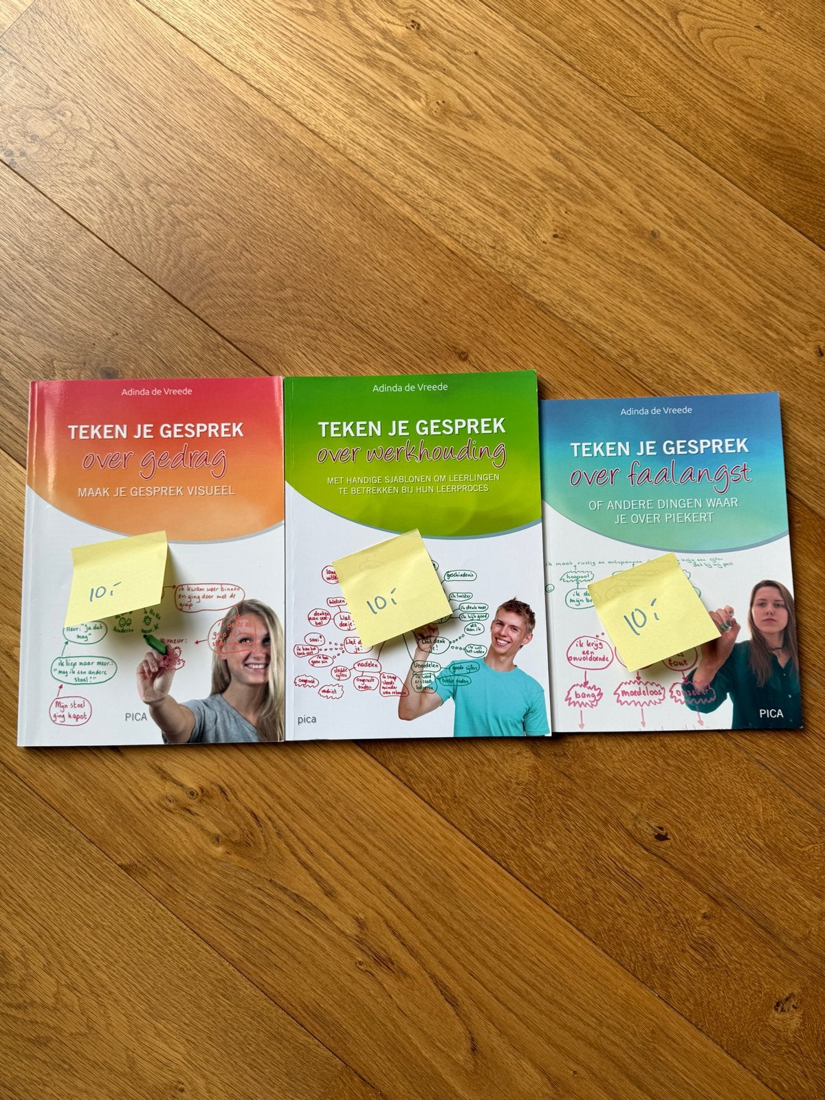 Teken je gesprek boeken (3 stuks) - Adinda de Vreede, Boeken, Ophalen, Gamma, Zo goed als nieuw, Overige niveaus