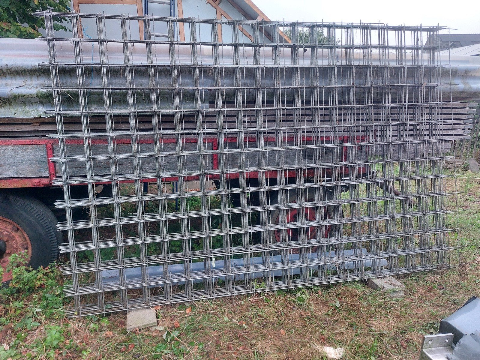 verzinkt gaas voor schutting 2 bij 3m 5mm dik 150 150, Ophalen, 1 tot 2 meter, Zo goed als nieuw, 3 tot 6 meter