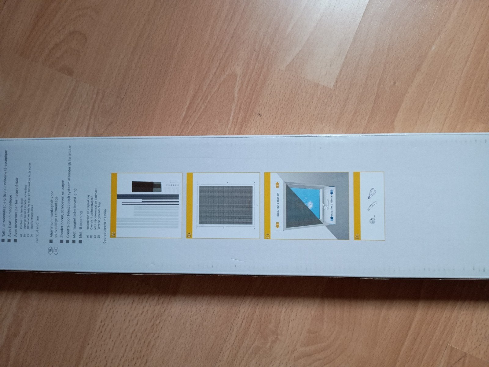 Telescopische raamhor voor dakramen - Max. 110 x 160 cm, 215 cm of meer, Hordeur, Nieuw, Ophalen