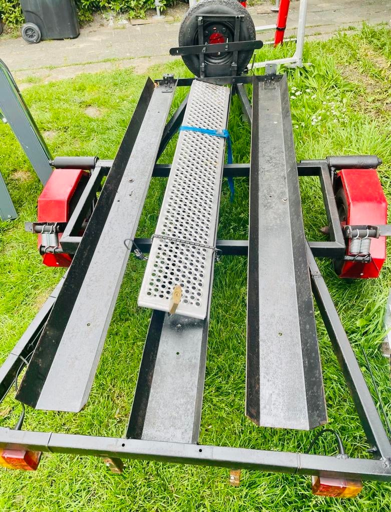 motoraanhangen, Ophalen, Gebruikt