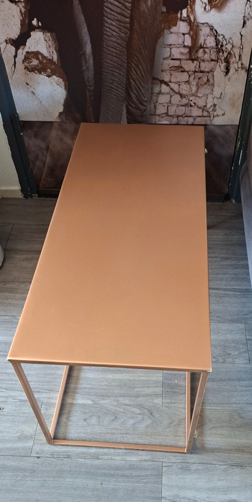 Bronskleurige salontafel, Ophalen, Minder dan 50 cm, 50 tot 100 cm, Nieuw