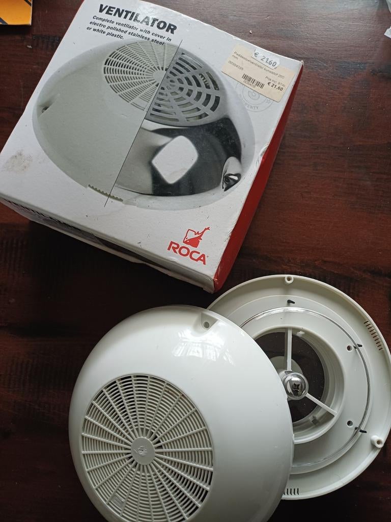 ROCA Ventilator wit plastic, Ophalen of Verzenden