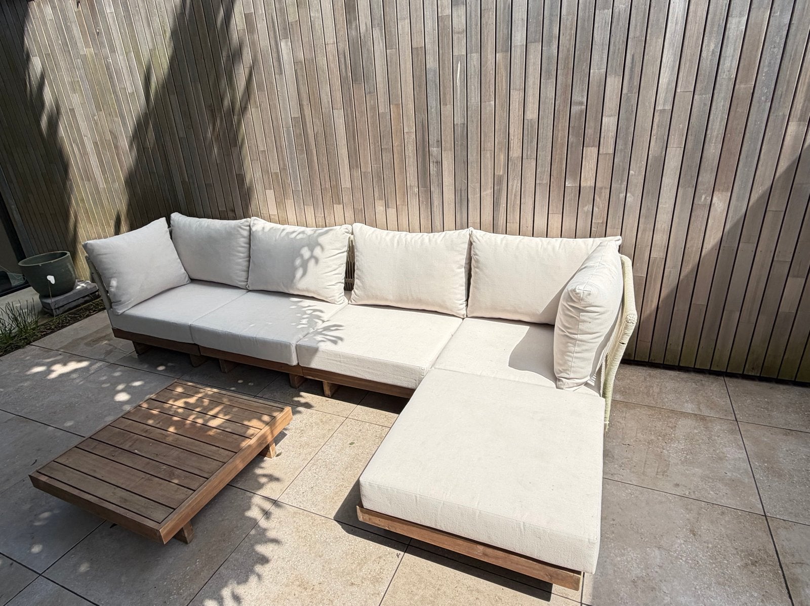 Sklum Dailin Buiten Loungeset - Zo goed als nieuw, Tuin en Terras, Tuinsets en Loungesets, Ophalen, 5 zitplaatsen, Zo goed als nieuw