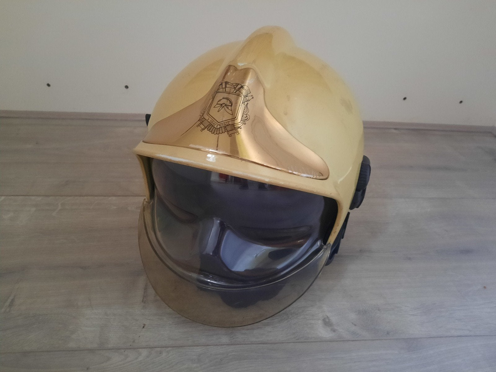 MSA Gallet F1SF brandweerhelm., Verzamelen, Ophalen of Verzenden, Nederland