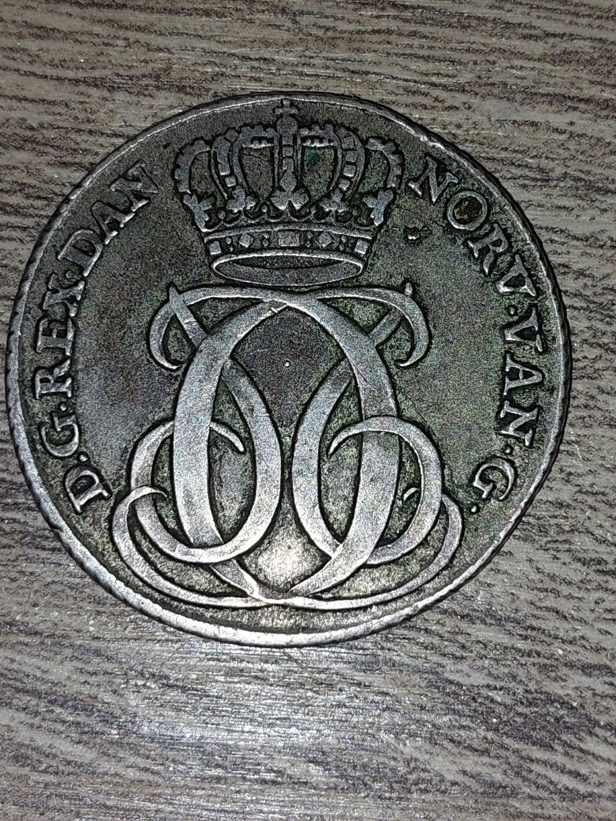 Zilveren 24 Skilling munt uit 1732, Denemarken-Noorwegen, Ophalen of Verzenden, Overige landen, Losse munt, Zilver