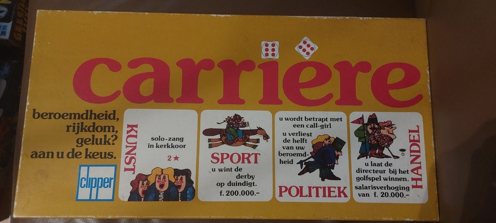 Carrière Bordspel - Klassiek Gezinsspel, Drie of vier spelers, Ophalen of Verzenden, Gebruikt, Clipper