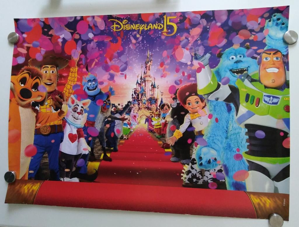 2007 Disneyland 15 jaar : poster, Ophalen, Overige figuren, Zo goed als nieuw, Plaatje of Poster