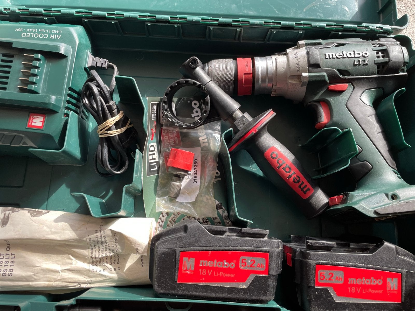 Metabo SB 18 LTX Quick Klopboormachine met 2 accu's, Ophalen of Verzenden, Boor- en Schroefmachine, Klopboormechanisme, Gebruikt