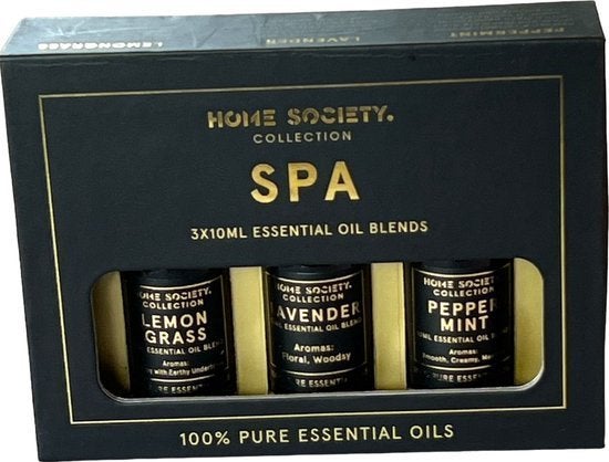 Home Society Essential Oil Pack Spa, Ophalen, Nieuw, Aroma
