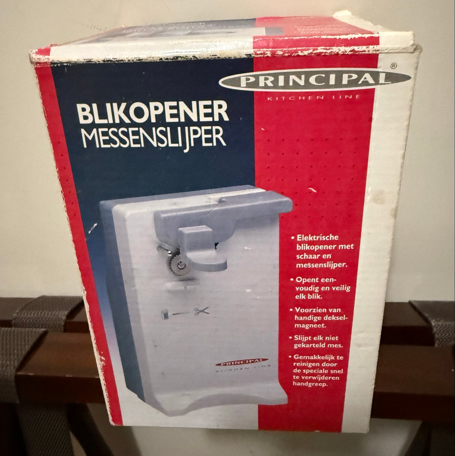 Principal Blikopener Messenslijper - Elektrisch, Ophalen, Kunststof, Wit, Overige merken