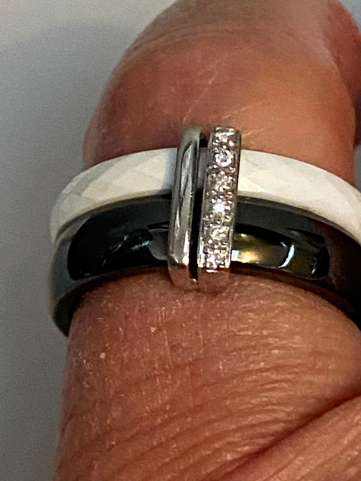 Witgoud 750 dubbelle ring, Sieraden, Tassen en Uiterlijk, Verzenden, Goud, Ring